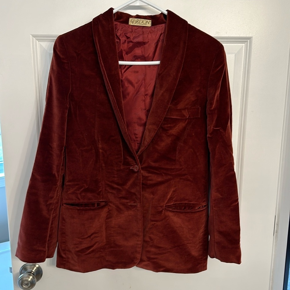 Vintage velvet blazer